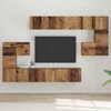 vidaXL Conjunto de mueble de TV 10 pcs Madera envejecida