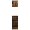 vidaXL Armarios 2 uds para garaje madera ingenier&iacute;a roble ahumado