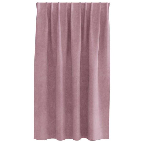vidaXL Cortinas opacas 2 pcs Rosa Oscuro 140 x 140 cm Terciopelo