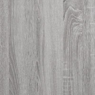 vidaXL Aparador de madera contrachapada gris Sonoma 60x35,5x103,5 cm