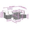 vidaXL Conjunto de sof&aacute; de jard&iacute;n 10 pcs Beige Polirat&aacute;n