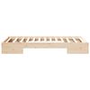 vidaXL Estructura de cama Marr&oacute;n 75 x 190 cm Madera maciza de pino