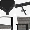 vidaXL Conjunto de Comedor de Jard&iacute;n 5 pcs Gris