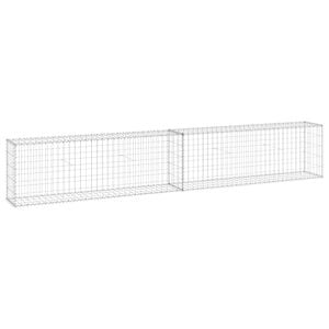 vidaXL Muro de gaviones con cubiertas acero galvanizado 300x30x50 cm