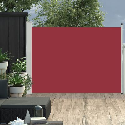 vidaXL Toldo lateral retráctil de jardín rojo 100x500 cm