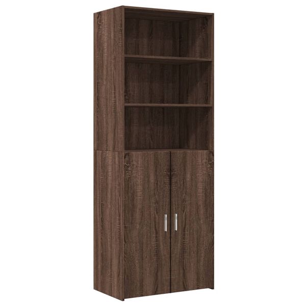 vidaXL Aparador alto madera de ingenier&iacute;a marr&oacute;n roble 70x42,5x185 cm