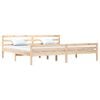 vidaXL Estructura de cama sin colch&oacute;n madera maciza 200x200 cm