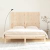 vidaXL Cabecero de cama de pared madera maciza de pino 166x3x110 cm