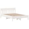 vidaXL Estructura de cama sin colch&oacute;n madera de pino blanca 120x200 cm
