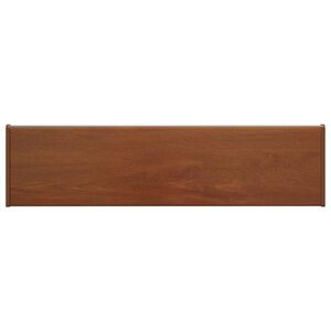 vidaXL Umbral de Ventana Madera Marr&oacute;n 80 x 20 x 4,5 cm PVC