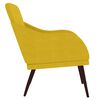 vidaXL Sillón de terciopelo amarillo 63x76x80 cm
