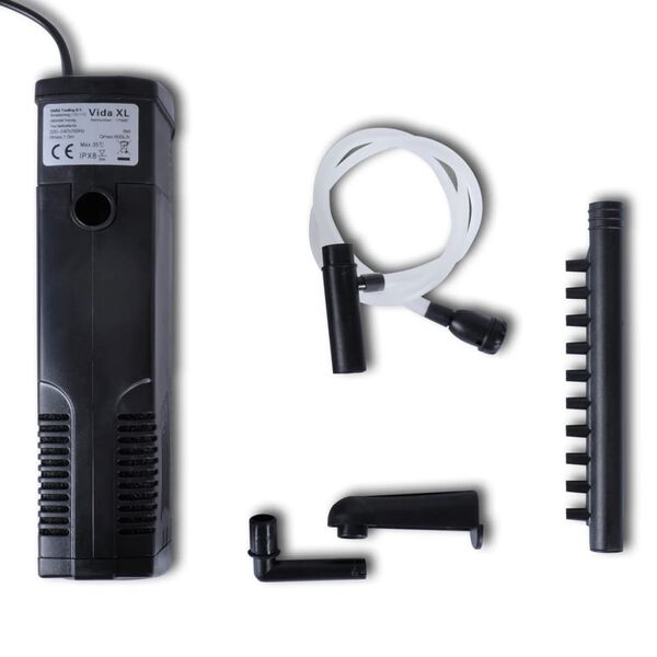 Bomba De Filtro De Acuario Con Carb&oacute;n Activo 600L / H