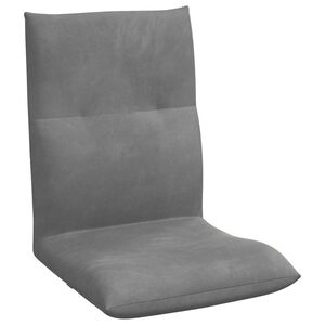 vidaXL Sill&oacute;n ajustable Gris oscuro Terciopelo