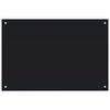 vidaXL Protecci&oacute;n salpicaduras cocina vidrio templado negro 90x60 cm