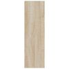 vidaXL Zapatero de pared madera contrachapada roble Sonoma 60x18x60 cm
