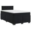 vidaXL Cama box spring con colch&oacute;n Negro 120 x 200 cm Terciopelo