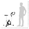 vidaXL Bicicleta estática con resistencia de cinta negra