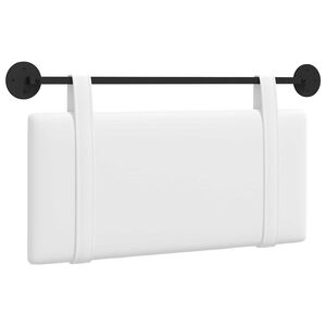 vidaXL Cabecera Colgante Montaje en la pared Liso 90 x 55 x 5 cm tela