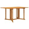 vidaXL Mesa de jard&iacute;n plegable Butterfly madera de teca 150x90x75 cm