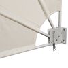vidaXL Toldo lateral plegable de balc&oacute;n color crema 210x210 cm