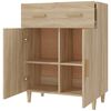 vidaXL Aparador de madera contrachapada roble Sonoma 69,5x34x89 cm