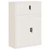 vidaXL Armario archivador acero blanco 90x40x130 cm