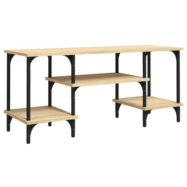 vidaXL Mueble de TV madera contrachapada roble Sonoma 102x35x45,5 cm