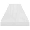 vidaXL Estante flotante de pared blanco brillante MDF 120x23,5x3,8 cm