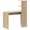 vidaXL Escritorio Roble Sonoma 102 x 50 x 124 cm Madera contrachapada