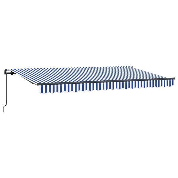 vidaXL Toldo Retr&aacute;ctil Azul 400 x 200 cm tela