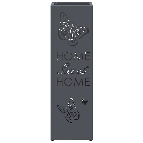 vidaXL Soporte para sombrilla Antracita 15.5 x 15.5 x 49 cm Metal