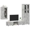 vidaXL Conjunto de mueble de TV con caj&oacute;n FLORIN Gris Concreto