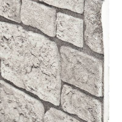 vidaXL Paneles de pared 3D 10 uds EPS con diseño de ladrillo gris