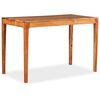 vidaXL Mesa de comedor de madera maciza 118x60x76 cm