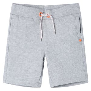 Pantal&oacute;n corto infantil con cord&oacute;n gris 104