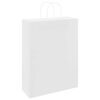 vidaXL Bolsas de papel con asas 250 uds blanca 32x12x42 cm