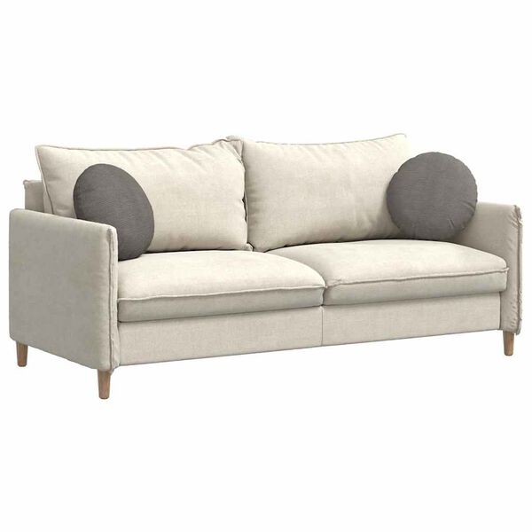 vidaXL Cojines para asiento 2 pcs Gris Claro &Oslash; 40 cm Tela de pana