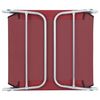 vidaXL Tumbonas plegables 2 unidades acero y tela rojas
