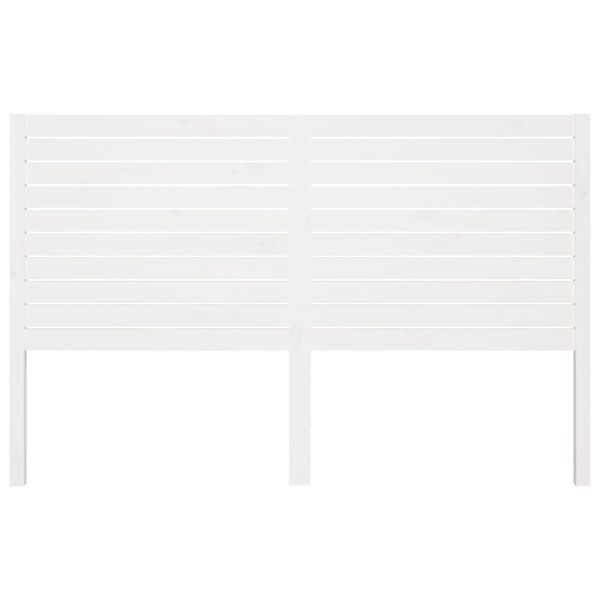 vidaXL Cabecero de cama madera maciza de pino blanco 156x4x100 cm