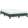 vidaXL Estructura cama sin colchón terciopelo verde oscuro 120x190cm