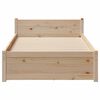 vidaXL Estructura de cama sin colch&oacute;n madera maciza de pino 90x200 cm