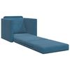 vidaXL Sofá cama Azul 74 x 77 x 81 cm Terciopelo