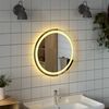 vidaXL Espejo de ba&ntilde;o LED redondo 50 cm