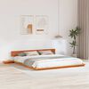 vidaXL Estructura de cama Marr&oacute;n 180 x 200 cm Madera