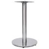 vidaXL Pata de mesa de bistr&oacute; plateada &Oslash;45x72 cm acero inoxidable