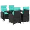 vidaXL Juego de mesa y sof&aacute; 5 uds.