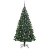 vidaXL &Aacute;rbol de Navidad artificial Verde 180 cm PVC y Acero y Pl&aacute;stico