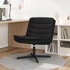 vidaXL Silla giratoria Negro 63 x 75 x 76 cm tela