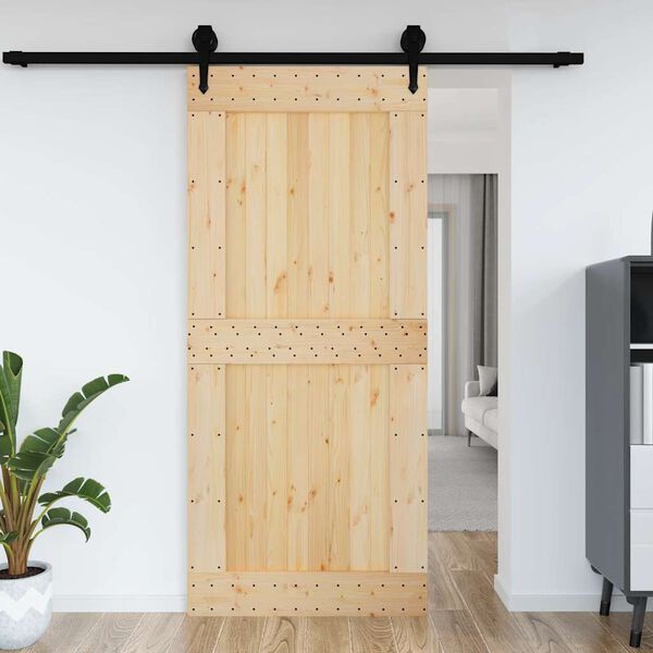 vidaXL Puerta NARVIK madera maciza pino 100x210 cm