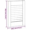 vidaXL Puerta de armario de lamas 2 uds 39,5x29,5 cm madera de pino